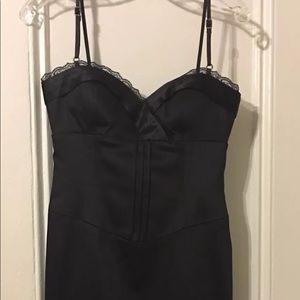 Laundry by Shelli Segal Black Silk Bodice Dress